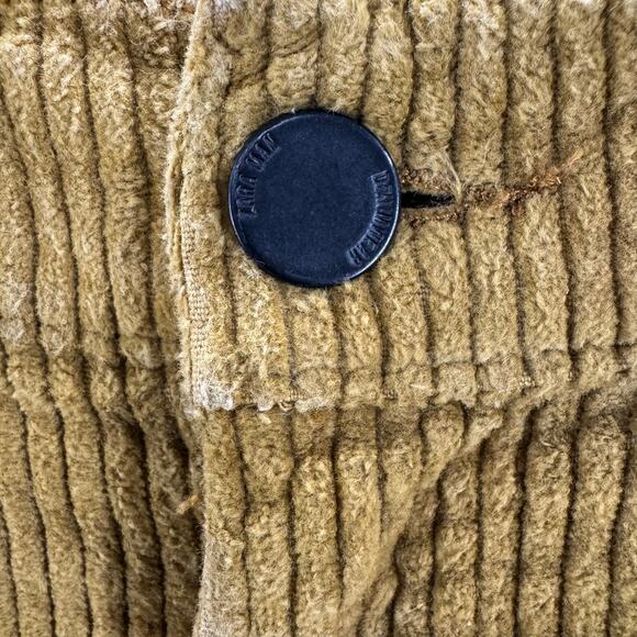 Zara Pants Mens 32 Mustard Yellow Corduroy Cargo Slim Fit Workwear Cotton Blend - Picture 8 of 13